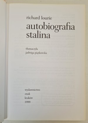 LOURIE Richard - STALINOVA AUTOBIOGRAFIE, vyd. 1999