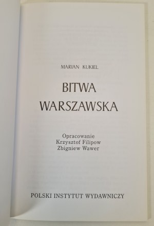 KUKIEL Marian - BITWA WARSZAWSKA, vyd.2005