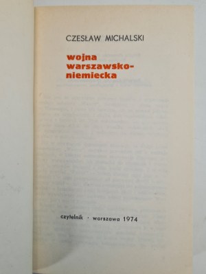 MICHALSKI Czeslaw - WARSAW-GERMAN WAR
