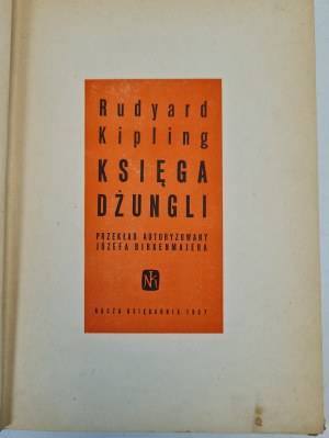 KIPLING Rudyard - KNIHA DŽUNGLE, vydáno 1967