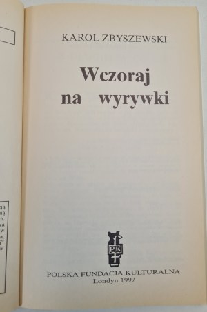 ZBYSZEWSKI Karol - WEDNESDAY FOR EXTREME.