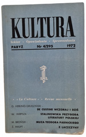 KULTURA magazine Sketches Stories Reports Paris No. 4 of 1972
