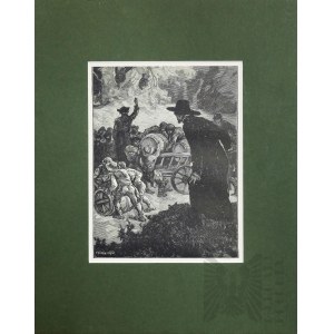 Elwiro Michał ANDRIOLLI (1836 Wilno - 1893 Nałęczów), Dostawa wina koszernego z cyklu Meir Ezofowicz, 1888