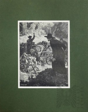 Elwiro Michał ANDRIOLLI (1836 Wilno - 1893 Nałęczów), Dostawa wina koszernego z cyklu Meir Ezofowicz, 1888