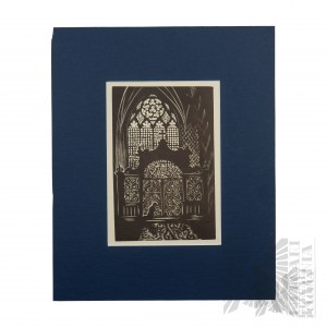 Stefania DRETLER-FLIN (1909 - 1994), - drzeworyt z cyklu Piękny Kraków