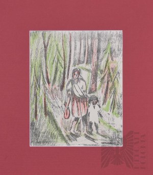 Jan HRYNKOWSKI (1891-1971), Spacer w lesie, 1928