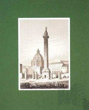 Carl MERKER (1817-1897), Kolumna Trajana w Rzymie, 1856
