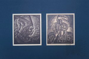 Władysław SKOCZYLAS (1883-1934), Dyptyk: Janosik z Frajerką | Janosik w chmurze, z cyklu: 