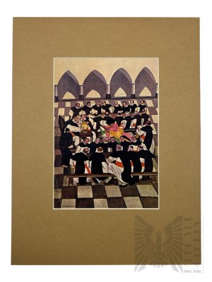 Zofia STRYJEŃSKA (1891-1976), Debata mnichów z cyklu Monachomachia, 1921