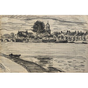 Jean Peske (1870-1949), Nad rzeką / postacie (praca dwustronna)