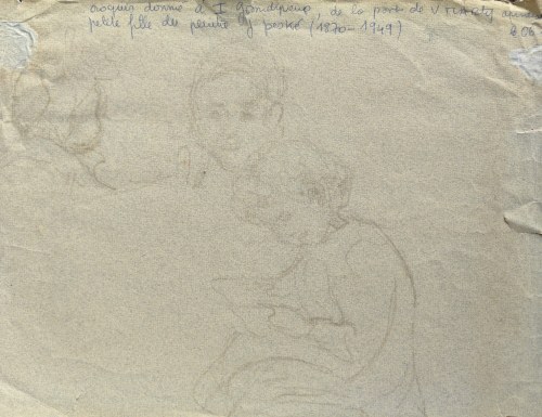 Jean Peske (1870-1949), Nad rzeką / postacie (praca dwustronna)
