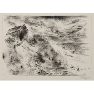 George Grosz (1893-1959), Chmury burzowe - Przylądek Cod, 1949