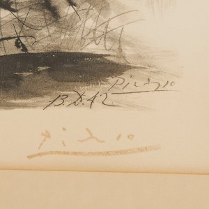Pablo Picasso (1881-1973), Siedzący akt kobiecy i śpiący mężczyzna, 1967