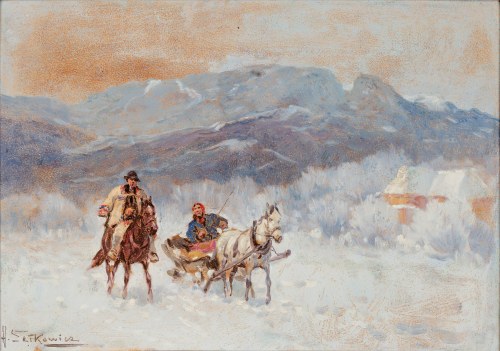 Adam Setkowicz (1875 - 1945), Przejażdżka pod Giewontem