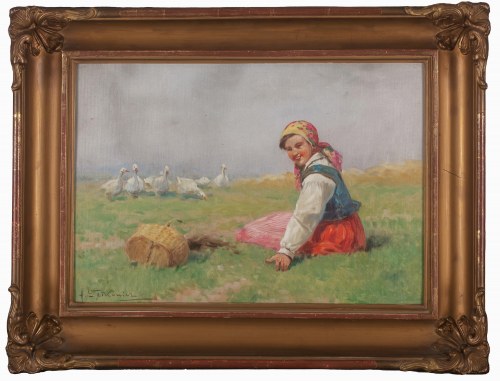 Adam Setkowicz (1875-1945), Dziewczyna na łące