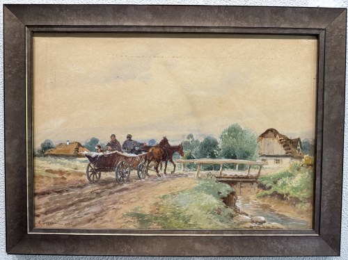 Adam SETKOWICZ (1876-1945), Powrót do domu, 1920