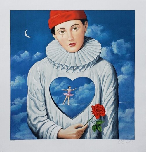 Rafał Olbiński (ur.1943), Explicit introspection (Pierrot)