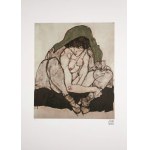 Egon Schiele (1890-1918), Akt z zieloną chustą