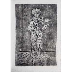 Janina Kraupe (1921-2016), Dziecko z gołębiem II, 1953