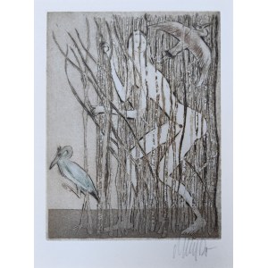 Lars Bo (1924-1999), Kobieta z ptakami