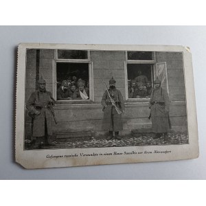 CARTOLINA POSTALE SUWAŁKI PRIGIONIERI RUSSI FERITI, ESERCITO, ANTEGUERRA 1916, FRANCOBOLLO