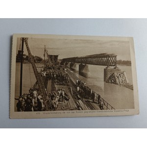 POSTCARD WARSAW WARSCHAU PRAGA BRIDGE, PRE-WAR 1916