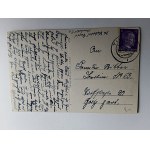 POCZTÓWKA SOWIECK, SOVETSK, TILSIT, ROSJA, RYNEK, ZNACZEK, STEMPEL, 1942 R