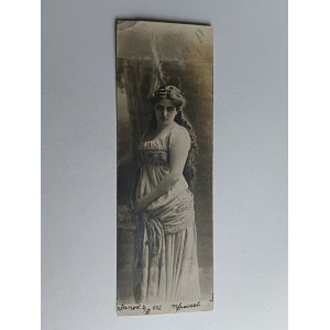 CARTOLINA SANOK, DONNA VESTITA, GRZESIKIEWICZÓWNA, FRANCOBOLLO, FRANCOBOLLO, ANTEGUERRA 1902