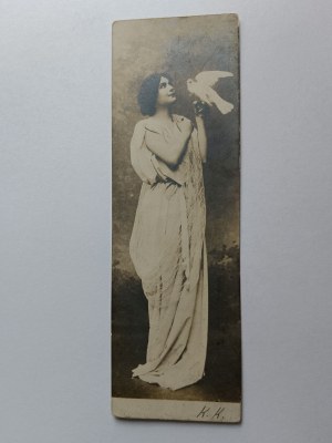 POSTCARD WIELICZKA, WOMAN IN A DRESS, BRINE, STAMP, STAMP, PRE-WAR 1903