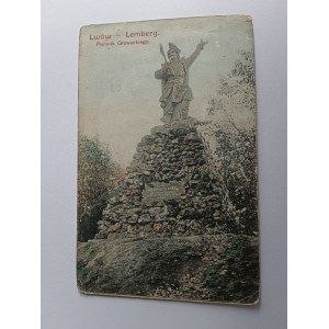 POHLEDNICE LVOV, GŁOWACKÉHO POMNÍK, PŘEDVÁLEČNÝ, 1907