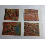 SET OF 9 POSTCARDS POLISH PAINTING JERZY FEDKOWICZ