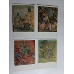 SET OF 9 POSTCARDS POLISH PAINTING JERZY FEDKOWICZ