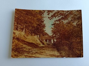 POSTCARD PRL BESKID ŚLĄSKI SZYNDZIELNIA, STAMP KLIMCZOK SHELTER, THIN PAPER