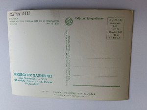 POSTCARD PRL PIENINY VIEW OF THREE CROWNS, STAMP GRZEGORZ SARNECKI