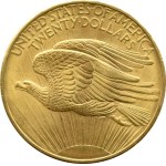 USA, Saint Gaudens, $20 1908 NO MOTTO, Philadelphia