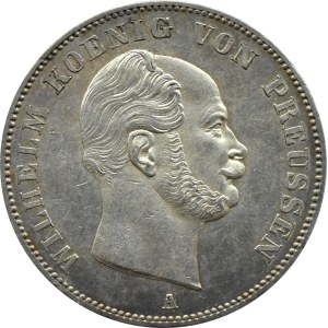 Germany, Prussia, Wilhelm I, mining thaler 1861 A, Berlin