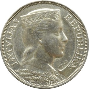 Lettonie, 5 lats 1929, Londres (1)