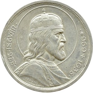 Hungary, St. Stefan, 5 pengo 1938 B.P., Budapest (8)
