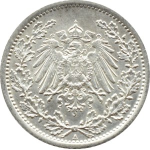 Germany, Empire, 1/2 mark 1914 A, Berlin (51)