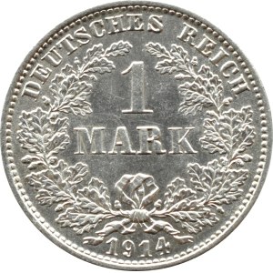 Germany, Empire, 1 mark 1914 E, Muldenhütten, UNC (61)