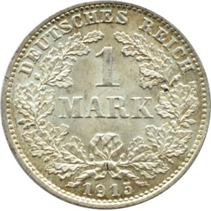 Germany, Empire, 1 mark 1915 D, Munich, UNC (63)