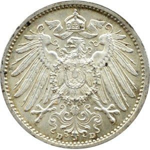 Germany, Empire, 1 mark 1915 D, Munich, UNC (63)