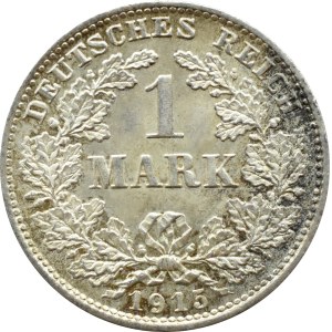 Germany, Empire, 1 mark 1915 D, Munich, UNC (66)