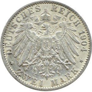 Germany, Prussia, Wilhelm II, 2 marks 1904 A, Berlin (74)