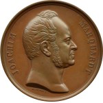 Danzig, Joachim Marquardt (1812-1882), medal 1883, signed F. Helfricht