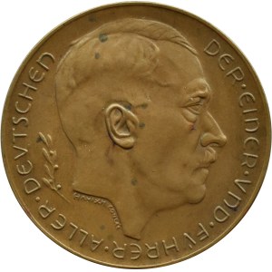 Third Reich, Adolf Hitler, medal occupation of Austria in 1938, bronze