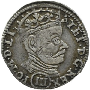 Stefan Batory, trojak 1580, Vilnius, NOMINAL UNDER THE POPE