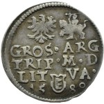Stefan Batory, trojak 1580, Vilnius, NOMINAL UNDER THE POPE