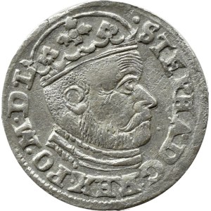 Stefan Batory, trojak 1585 G-H, Olkusz, RZADKI