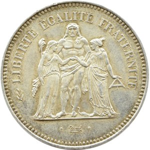 France, Fifth Republic, Hercules, 50 francs 1974 A, Paris, UNC (105)